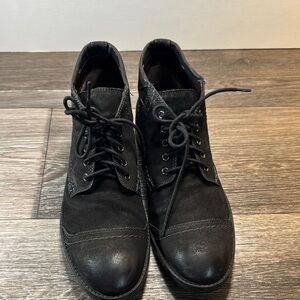 Clarks Men's Black Lace-Up ankle Boots size 9